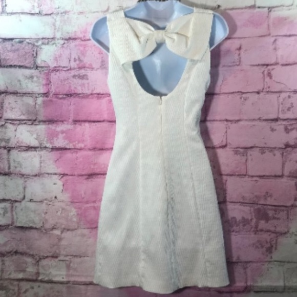 Miss Selfridge White Dress with Bow Detail - Picture 7 of 7